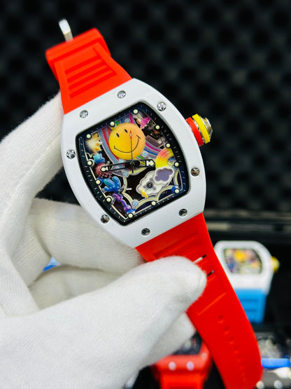 RM SMILEY EDITION WHITE CASE 2ND GRADE COPY QUARTZ.
