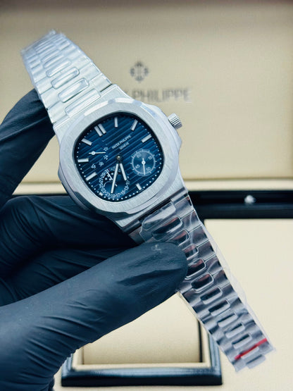 PATEK PHILLIPE NAUTILUS POWER RESERVE AUTOMATIC MODEL SILVER