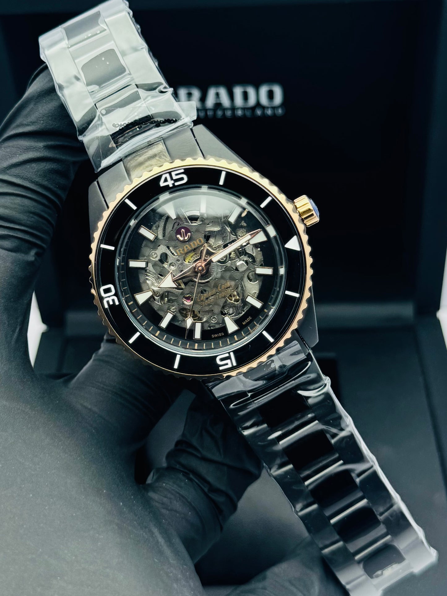 RADO CAPTAIN COOK SKELETON MODEL IN CHAIN AUTOMATIC