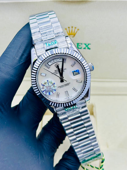 ROLEX DAY-DATE AUTOMATIC SILVER