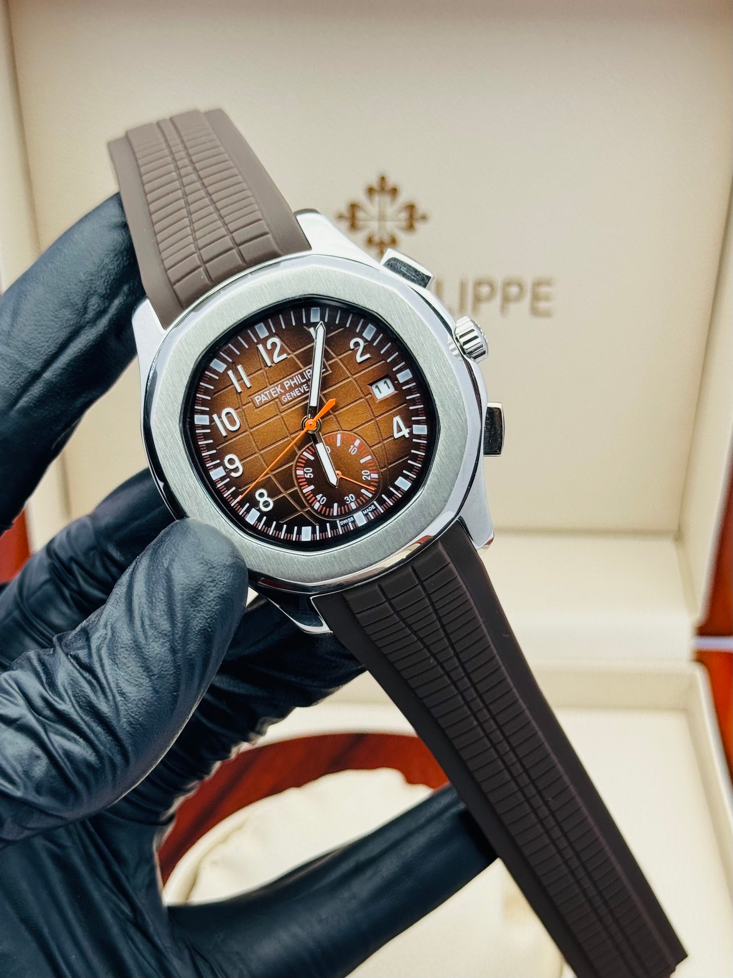 PATEK PHILLIPE AQUANAUT DOWNSECOND MODEL AUTOMATIC