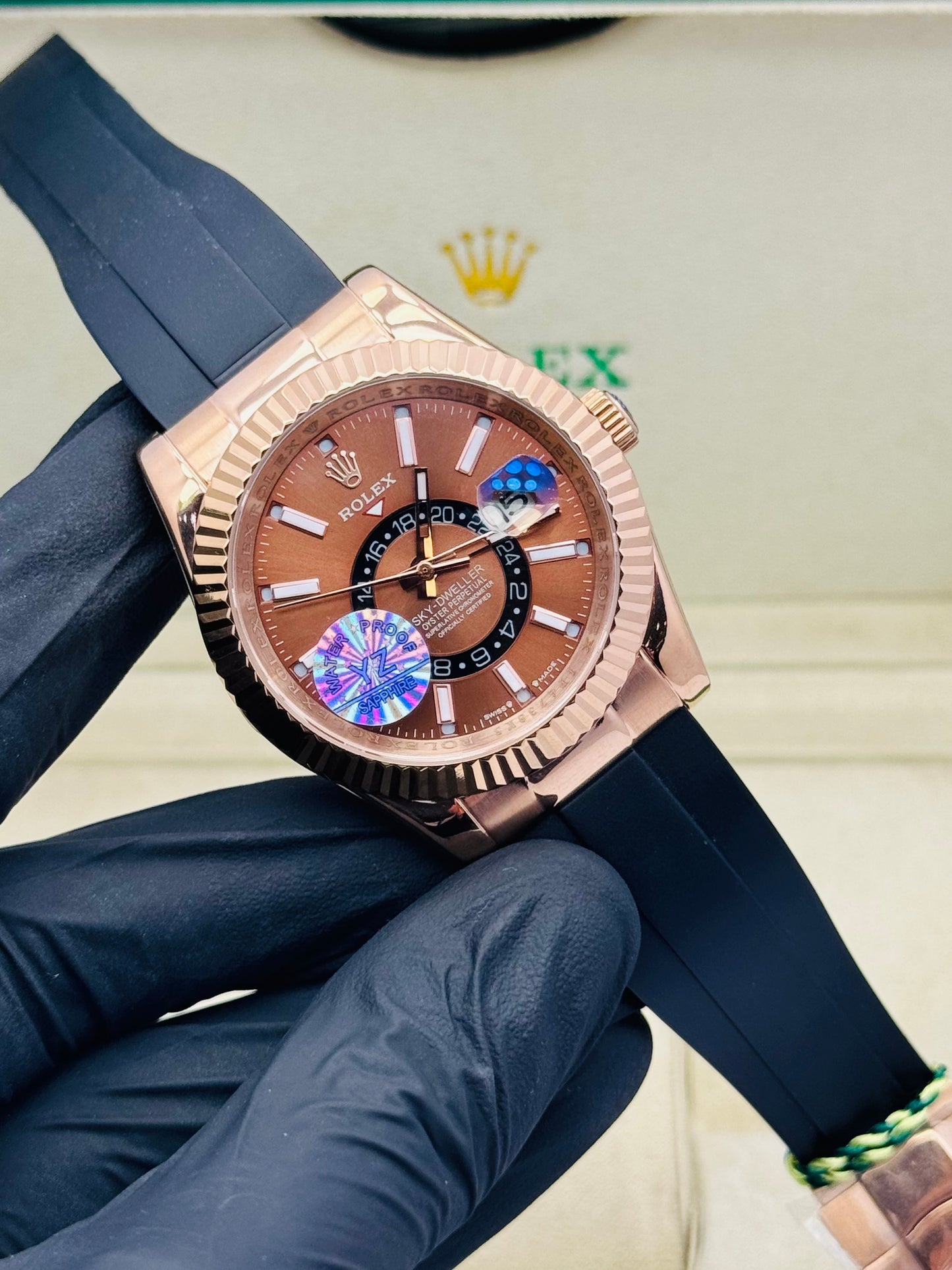 ROLEX SKYDWELLER AUTOMATIC MODEL IN RUBBER STRAPS