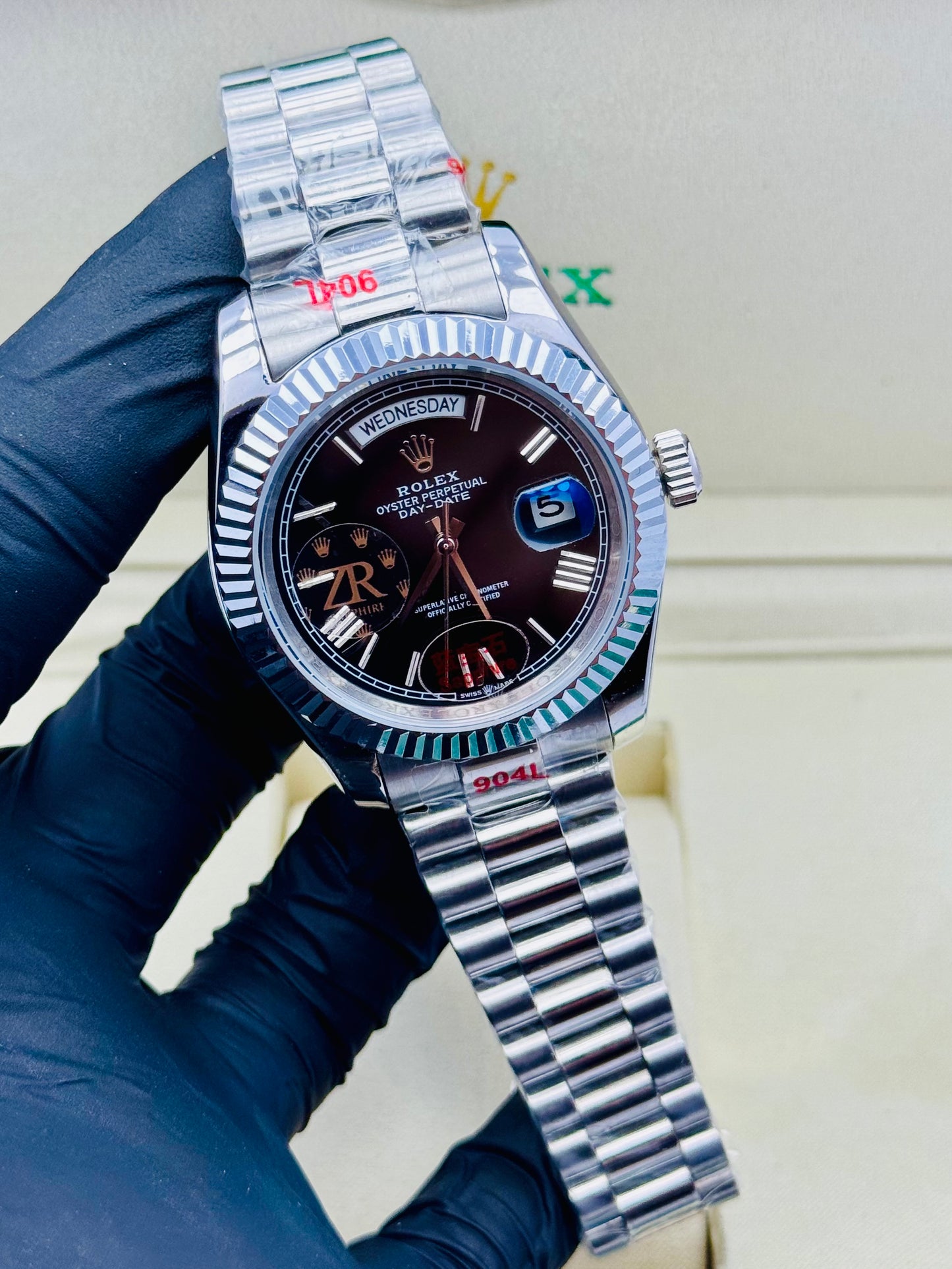 ROLEX DAY-DATE AUTOMATIC SILVER