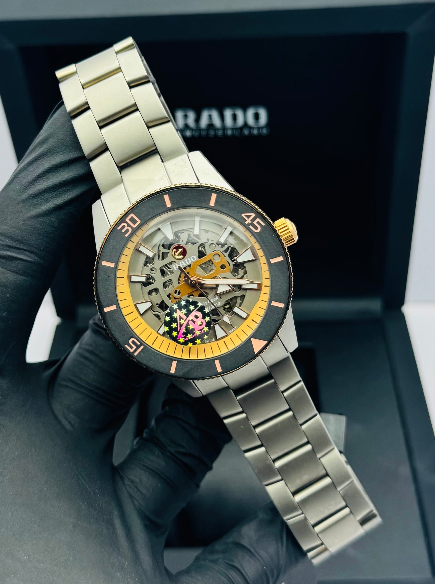 RADO CAPTAIN COOK SKELETON MODEL IN CHAIN AUTOMATIC