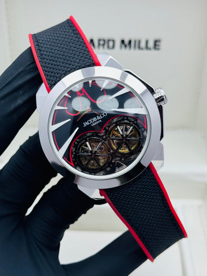 JACOB & CO. GOTHAM CITY BATMAN EDITION (Red With Black Combo)