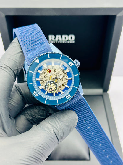 RADO CAPTAIN COOK SKELETON MODEL IN STRAPS AUTOMATIC