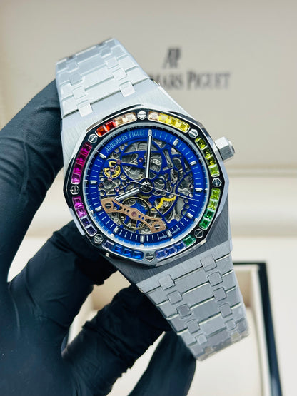 AP SKELETON RAINBOW EDITION IN SILVER CHAIN AUTOMATIC