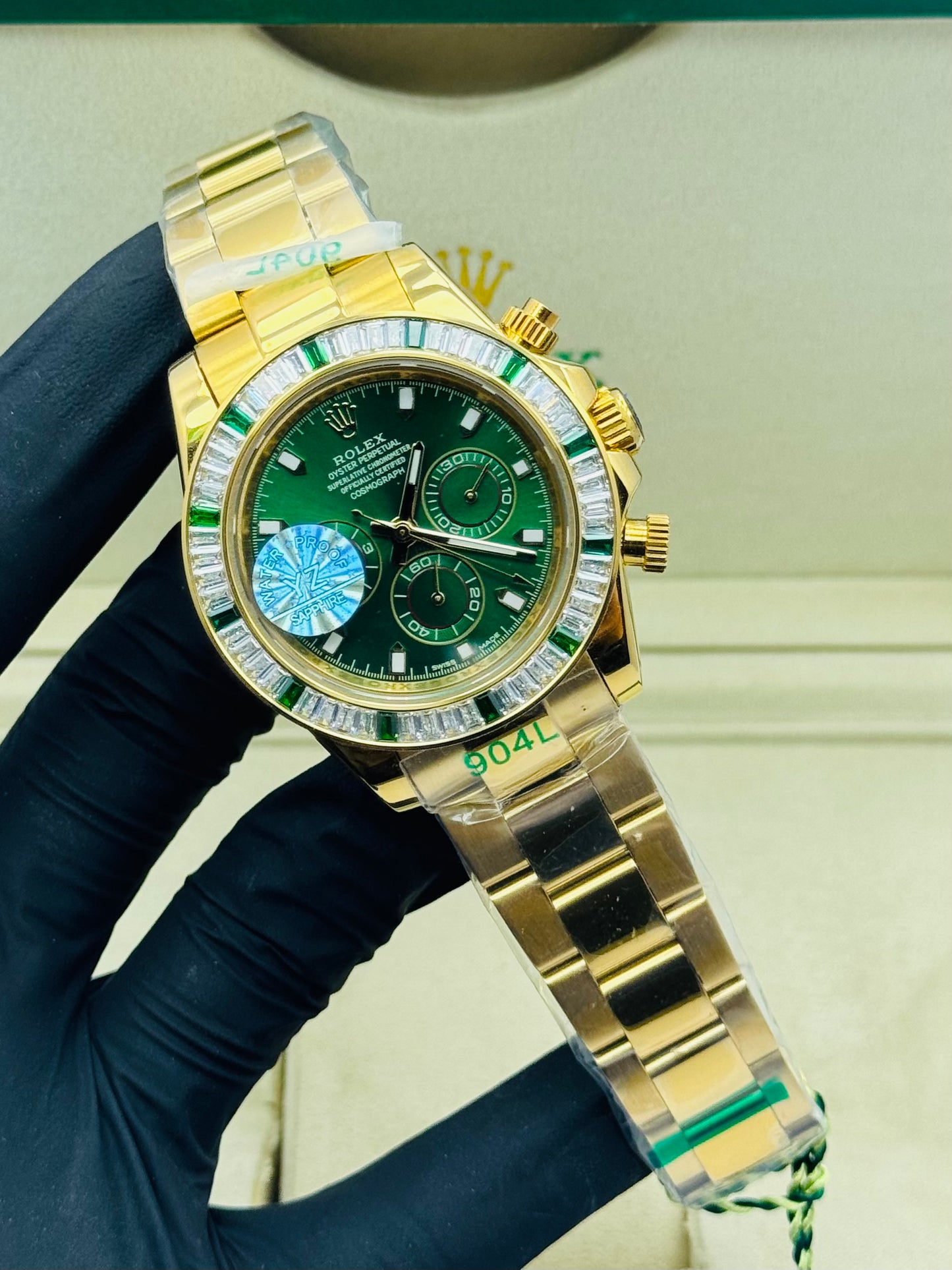 ROLEX DAYTONA ZARCOON STONES EDITION IN GOLDEN CHAIN AUTOMATIC