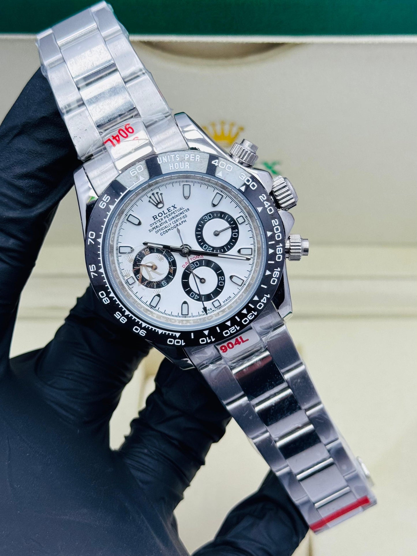 ROLEX DAYTONA CHAIN MODEL SILVER AUTOMATIC