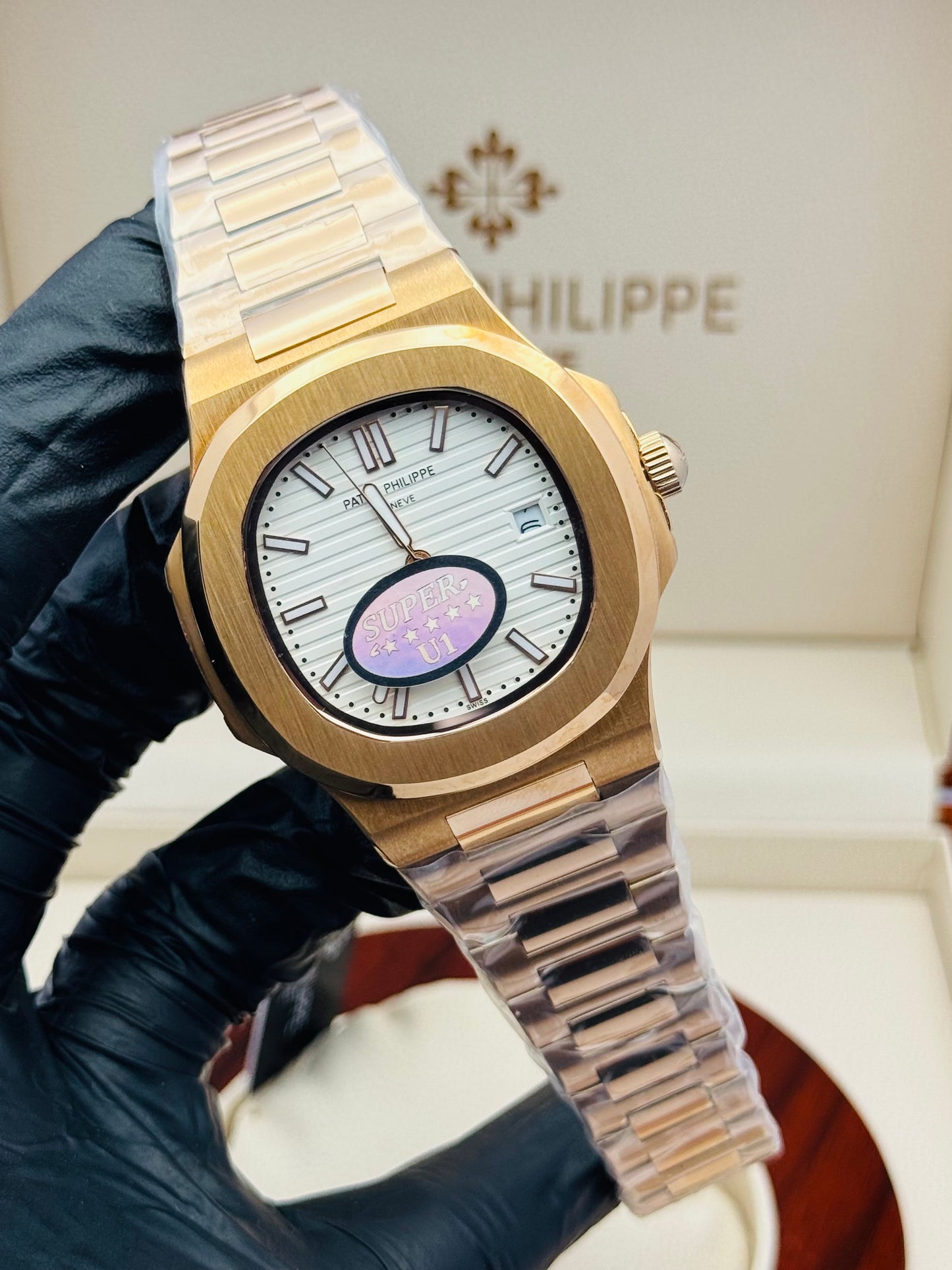 PATEK PHILLIPE NAUTILUS ROSE GOLD AUTOMATIC