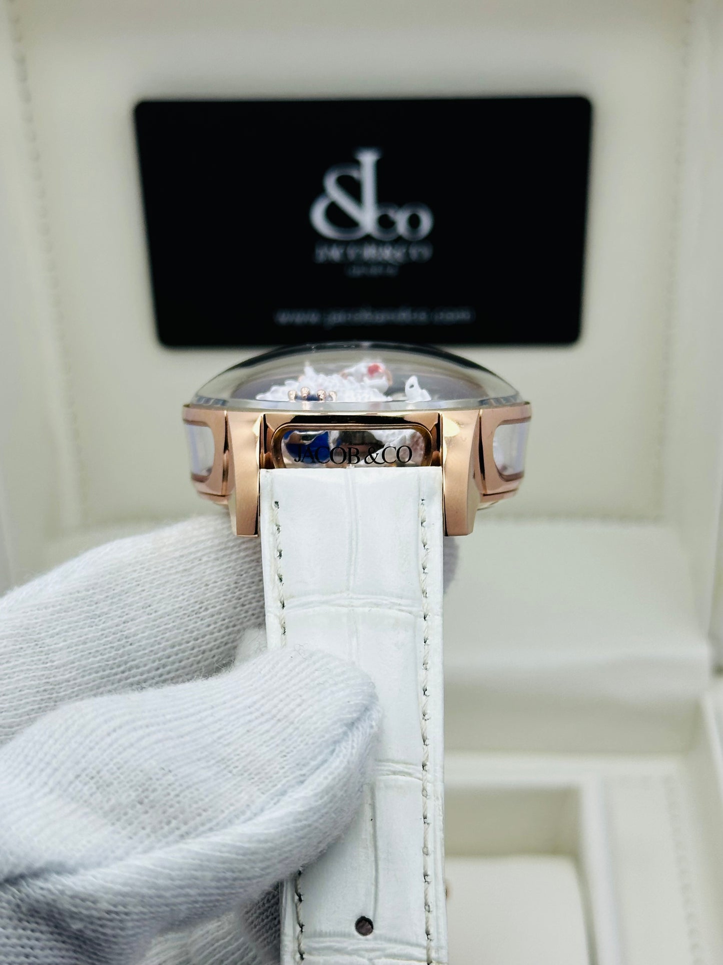 JACOB & CO. DRAGON ASTRONOMIA WHITE EDITION QUARTZ