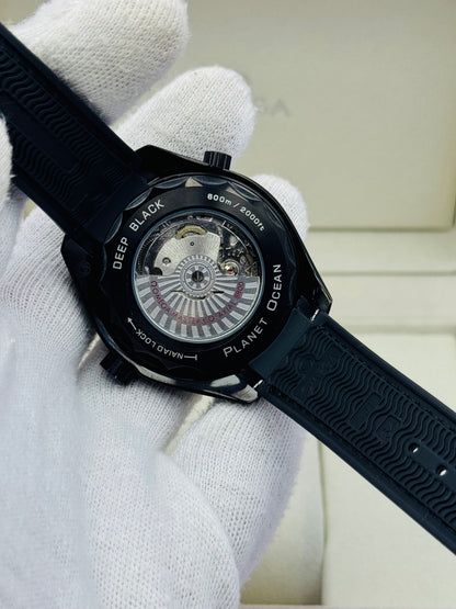 OMEGA GMT PLANET OCEAN CARBON EDITION AUTOMATIC MODEL