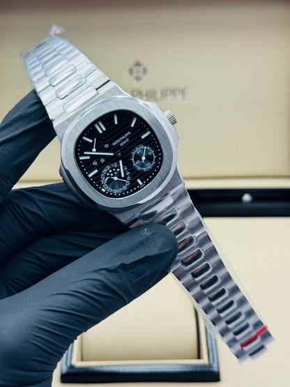 PATEK PHILLIPE NAUTILUS POWER RESERVE AUTOMATIC MODEL SILVER