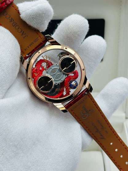 JACOB & CO. DRAGON ASTRONOMIA RED EDITION QUARTZ