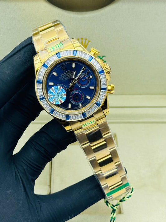 ROLEX ZARCOON STONES EDITION IN GOLDEN CHAIN AUTOMATIC