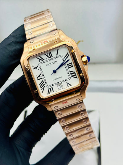 CARTIER SANTOS AUTOMATIC ROSE GOLD