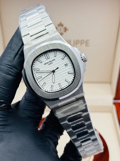 PATEK PHILLIPE NAUTILUS SILVER AUTOMATIC