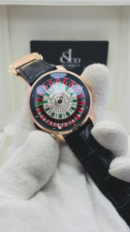 JACOB & CO. CASINO STONES EDITION BLACK COLOUR QUARTZ